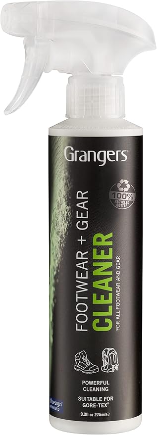 Grangers Footwear + Gear Spray-On Cleaner (9.3 oz) and Footwear Repel Plus (9.3 oz) Spray Twin Pack