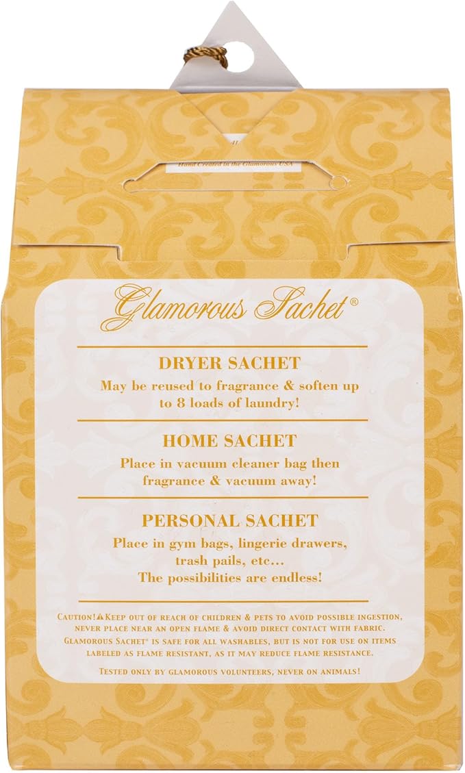Elanze Designs Tyler Candle DIVA 64 Ounce Glam Laundry Detergent and Scented Sachet Bundle; set of 4