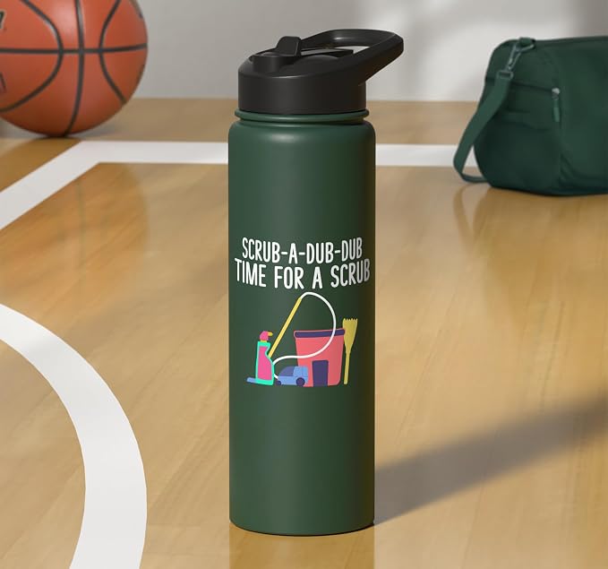 Scrub a dub dub time for a Scrub Cleaning Stainless Steel Insulated Water Bottle
