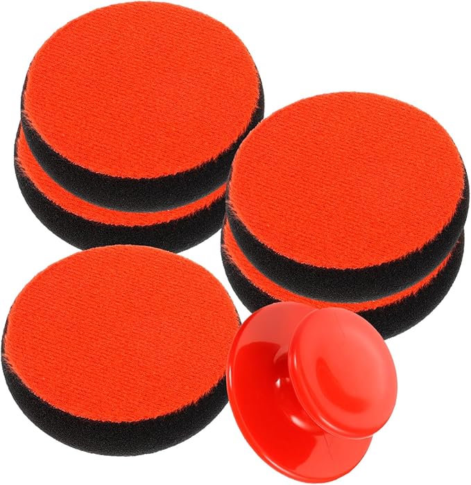 Mobestech 2sets Car Wax Applicator Pads Pads for Car Polishing Sponge Cleaning Kit Multi-Purpose Sponges