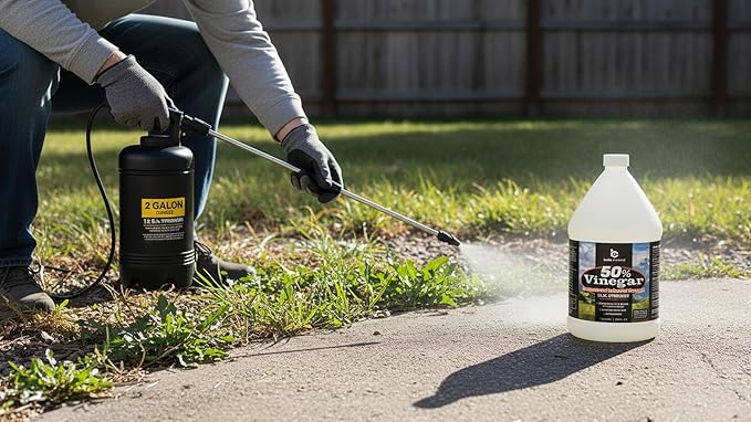 Belle Chemical 50% Pure Concentrated Vinegar – 12.5x Stronger – Indoor and Outdoor Cleaner (1 Gallon)