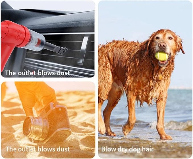 Turbo Fan Blower Electric Air Duster Handheld Portable Jet Dry Blower for Outdoor Activities Camping