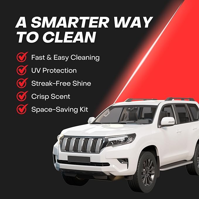 XXL Supernova Car Cleaning Kit | Interior Car Detailing Kit Includes Wipes for Dashboard, Electronic Screens and Glass, Cleaning Gel, Soft Detail Brush, & Supernova Air Freshener