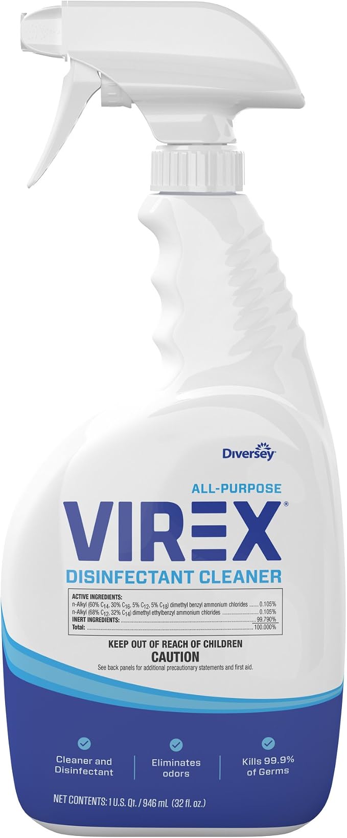 VIREX Diversey All Purpose Disinfectant Cleaner, Spray, 32 oz