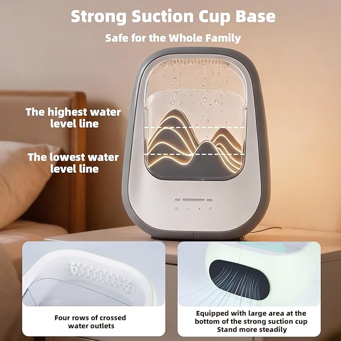 8-in-1 White Noise Sound Machine with Rain Drop Real Sound, Crey | Sound Machine with Aroma Diffuser for Sleeping, Stress Relief, Night Light Timer for Bedroom Office Home Hotel SPA Decor