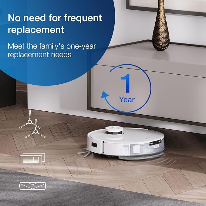 ECOVACS Deebot Accessory Pack (Replacement Brushes and Filters) for Deebot T20 Omni Robot Vacuum and mop Cleaner