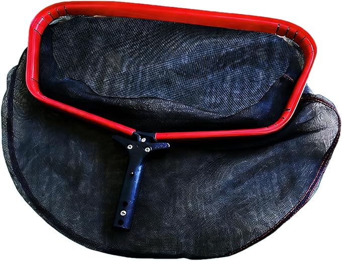 17.5 Pool Skimmer Net, Double Layer Bag Net, PVC Aluminum Alloy with Reinforced Frame for