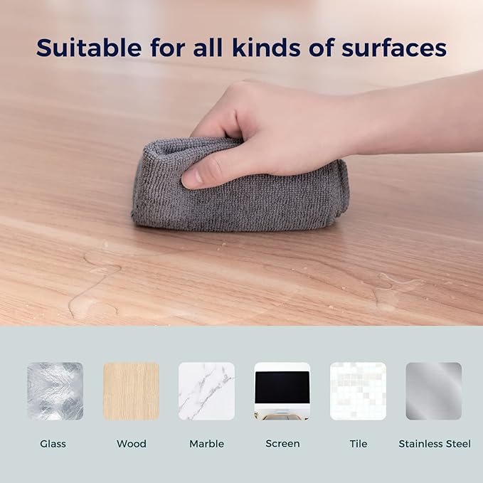 WELKIN Screen Ceaning Gel Kit (550ml + 60ml) & 24 Pack Microfiber Cleaning Cloths