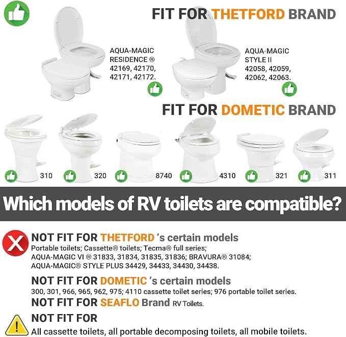 RV Bidet Sprayer with Stainless Steel Holster, Side-Mounted Handheld Bidet with Hose, RV Fitting, Shut-Off Handle, for Motorhomes, Travel Trailers & Campers Toilet (Chrome-SideMount)