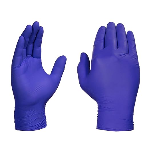 AMMEX Indigo Nitrile Disposable Exam Gloves 3 Mil, Latex/Powder Free, Food-Safe, Textured, Non-Sterile, X-Large, Case of 1000