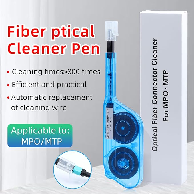 FTTH Optical Fiber Connector Cleaner MPO MTP Cable Cleaning Pen of Usages 600 Times