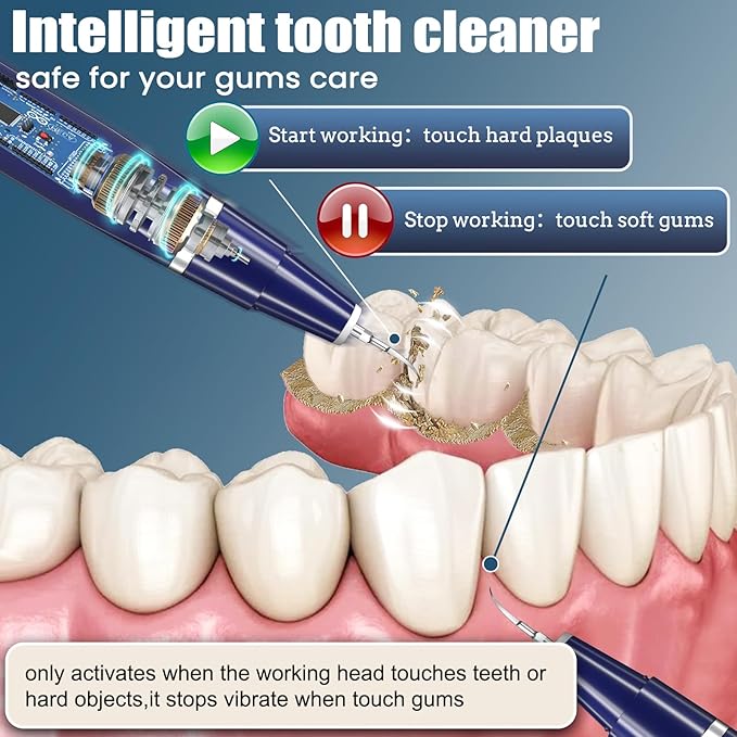 Plaque Remover for Teeth - Tartar Remover for Teeth, Dental Calculus Remover Teeth Cleaning Kit