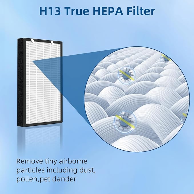 APPLIANCEMATES HSP003 Replacement Filter for Hathaspace HSP003 Dual Filtration Air Purifier, 2 Pack