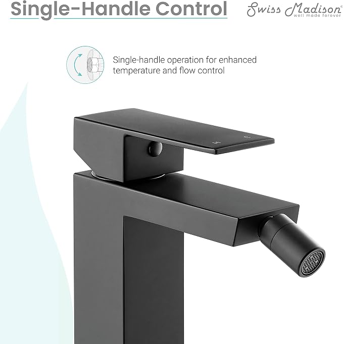 Swiss Madison Well Made Forever SM-DF80MB Concorde Bidet Faucet in Matte Black