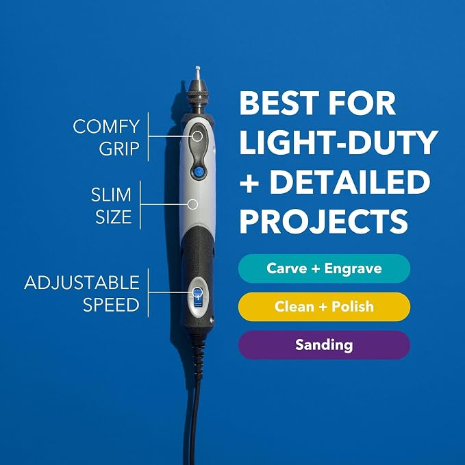 Dremel Stylo+ Craft Rotary Tool Kit with 15 Accessories - Engraving Pen for Wood Carving, Glass Etching, and Jewelry Making (2050-15)