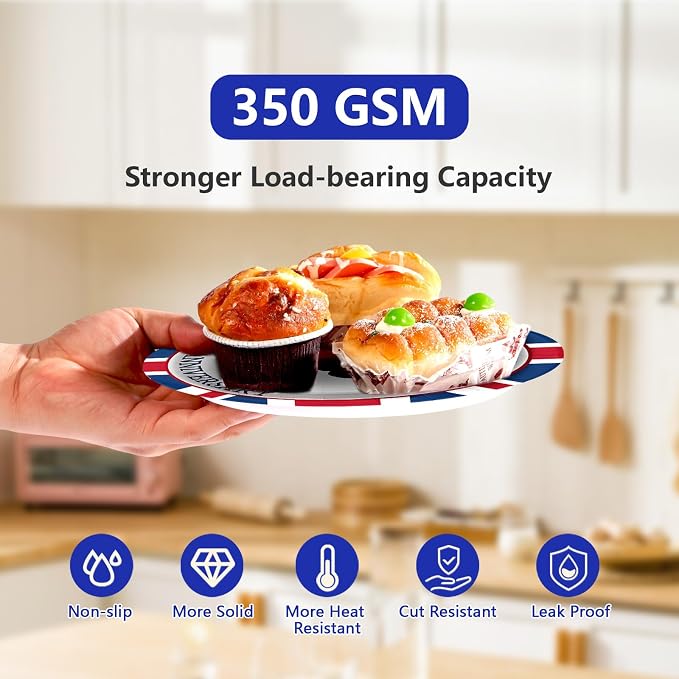 96Pcs Britain Party Decorations Britain UK England Flag Plates and Napkins Sets Union Jack 100th Anniversary Decorations for The Birth of Queen 100th Anniversary Party Supplies Serves 24