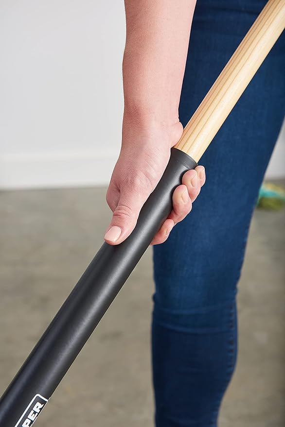 Harper 20201044 24 in. Indoor/Outdoor Dry All-Purpose Push Broom with Dual Bristles, for Dust, Gravel, Debris