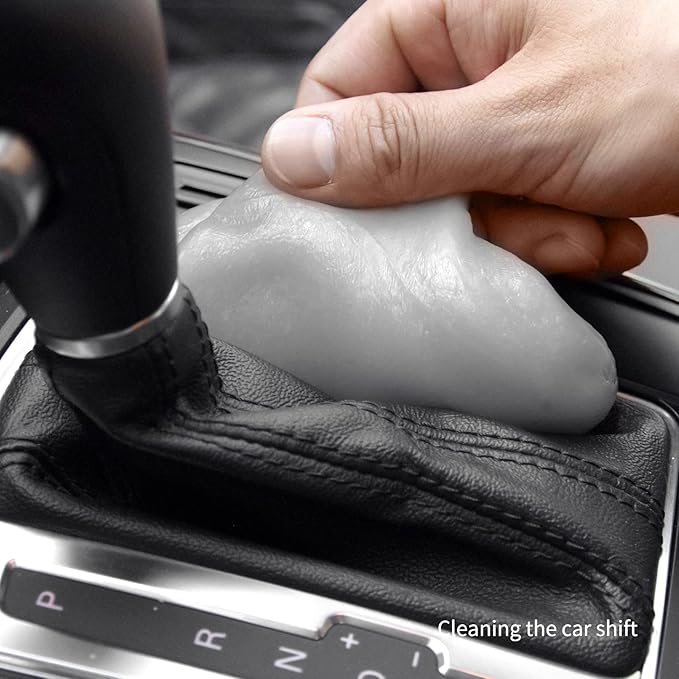 CLICK CLEAN Cleaning Kit, 1 x Cleaning Gel for Car Interior and Keyboard, 2 X Cleaning Gel Mist, 1 Microfiber Cloth and 1 Glass Wipe Included