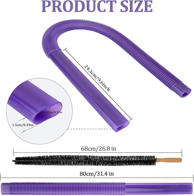 Dryer Vent Lint Vacuum Atttachments Kit and Crevice Tool for Dyson Gen 5 V15 V12 V11 V10 V8 V7 Detect Outsize Slim Absolute Cyclone Vacuum Cleaner Nozzle Flexible Dryer Lint Remove Hose Cleaner Kit