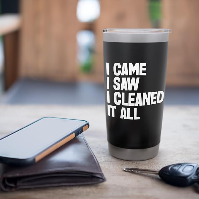 I came i saw i cleaned it all Cleaning Stainless Steel Insulated Tumbler