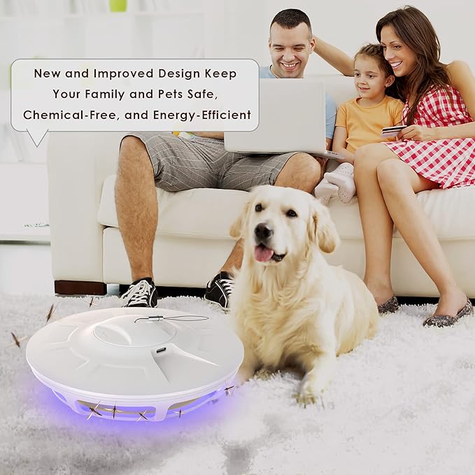 Mosalogic Fly Trap with Flea Trap for Inside Your Home Fly Insect Trapper