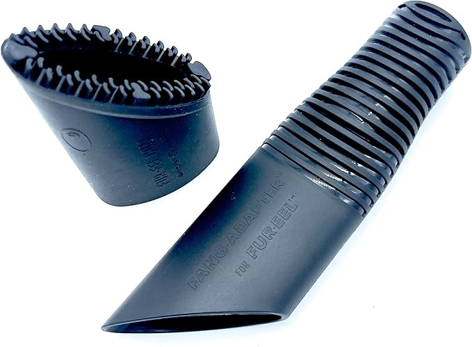 Buff Brite: Fur EEL Pro & Fang Adapter - Pet Hair Remover Vacuum Attachment - Dog & Cat Grooming & Cleanup Tool, Head Works Wet & Dry, Carpet-Home-Car