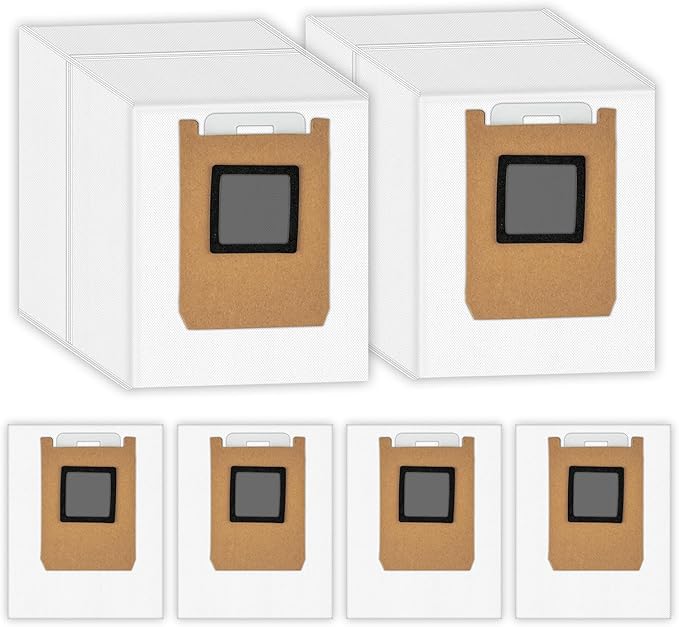 (6 Pack) E28/ C28 Replacement Dust Bags Compatible With Eufy Omni E28/ E25/ E35 Robot Vacuum Cleaner, Vacuum Replacement Dust Bags, Vacuum Bags, Canister Bag, Dirt Disposal Bags