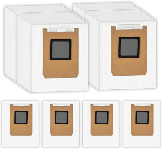 (6 Pack) E28/ C28 Replacement Dust Bags Compatible With Eufy Omni E28/ E25/ E35 Robot Vacuum Cleaner, Vacuum Replacement Dust Bags, Vacuum Bags, Canister Bag, Dirt Disposal Bags
