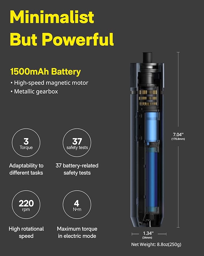 HOTO AutoCare Air Duster & Electric Screwdriver Kit