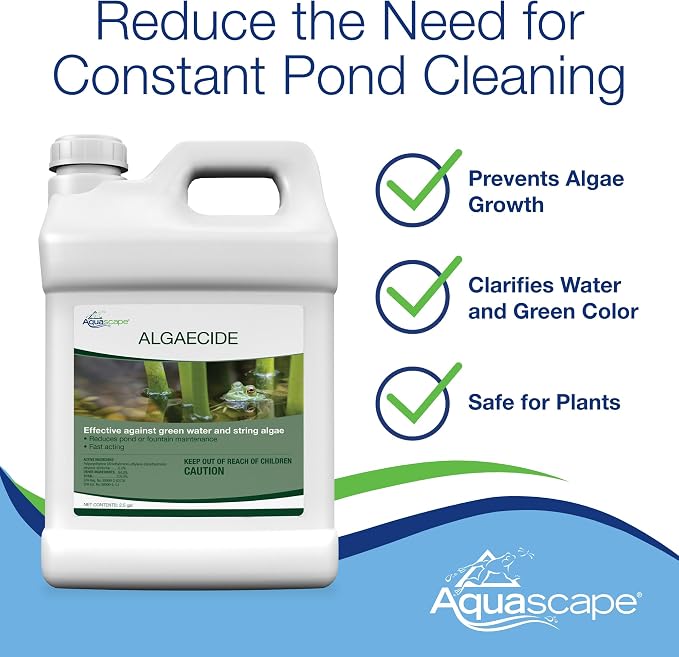 Aqauscape Algaecide for Pond, Waterfall, and Water Features, 16-Ounce, 96023