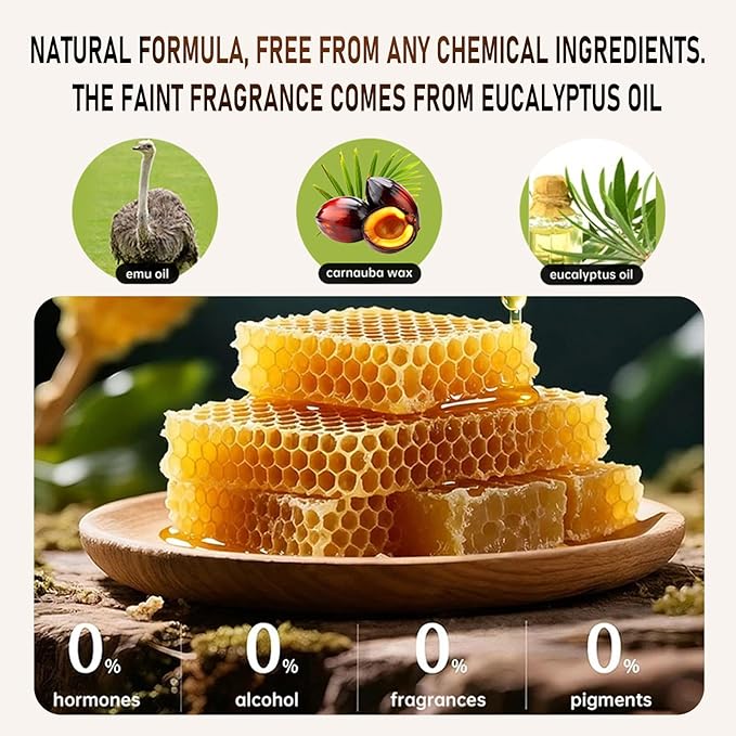 Furniture Salve for Leather (8.2oz), Polisher, Moisturizer and Restorer for Couches and Furniture - Conditioner for Leather, Wood, Bags, Car Seats, Jackets, Vinyl, Leather Repair Salve