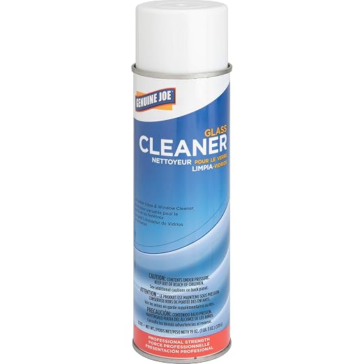 Genuine Joe 02103CT Glass and Multi-Surface Cleaner Aerosol Can 19 oz. 12/CT