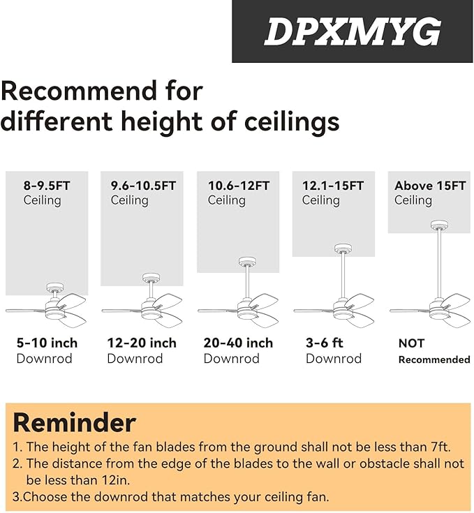 60 inch Ceiling Fan Downrod, 5 FT Nickel Downrod for Ceiling Fan, 1 inch Outside Diameter, Boom Suitable for a Wide Range of Fans (Nickel, Not Threaded)