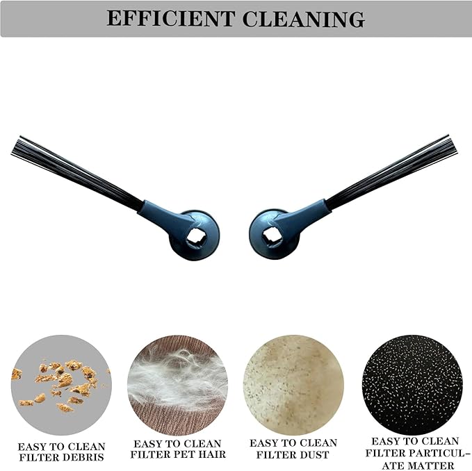 12PCS Side Brush Replacement Accessories for Shark Robot Vacuums — Compatible with AV2110S / AV2120 / RV2110 / RV2120AE
