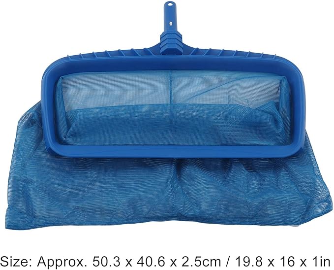 ZJchao Heavy Duty Pool Skimmer Net, Swimming Pool Leaf Skimmer Basket with ABS Frame & Fine Mesh - 0.3 X 40.6cm for Pool & Lake Maintenance