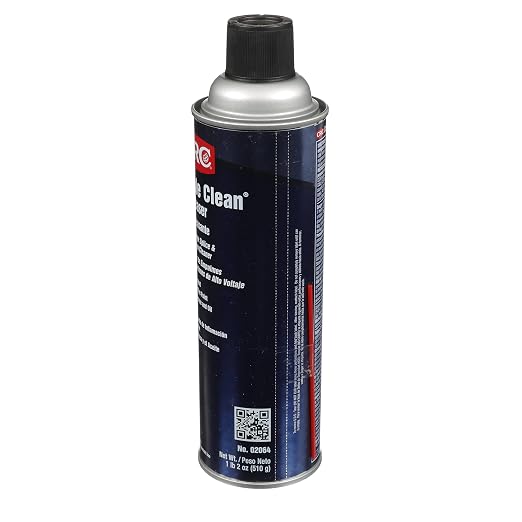 CRC Cable Clean High Voltage Splice Cleaner Plus Heavy Duty Liquid Degreaser, 18 oz Aerosol Can, Clear