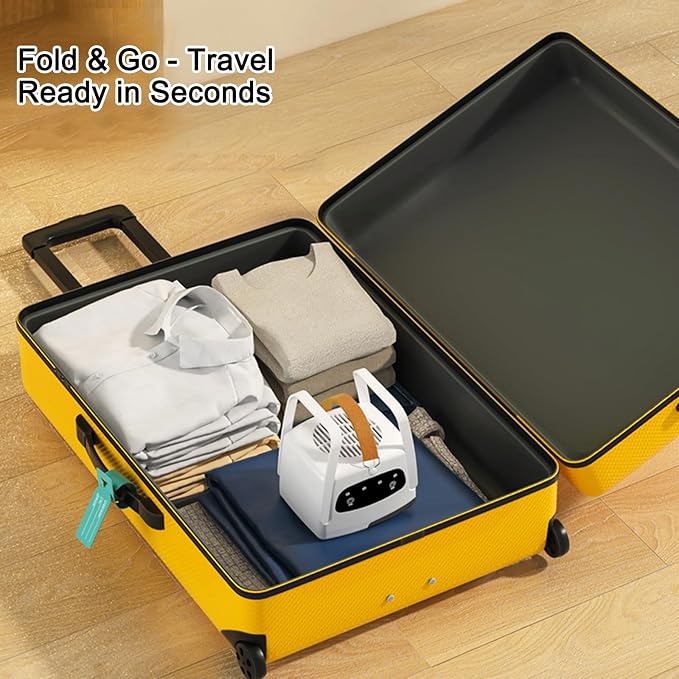 Portable Clothes Dryer, Mini Compact Dryer, Upgraded Fast-Drying Machine with Adjustable Timer & Wrinkle-Reducing Heat, for Travel, Apartment, Families, RV