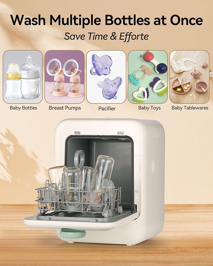 ICUIRE Detergent Tablets 150 Pcs for Momcozy, Baby Brezza, MOMFANN Bottle Washer, Compatible with Most Brands & ICUIRE Baby Bottle Washer