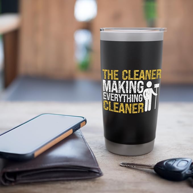 The Cleaner making everything Cleaner Cleaning Stainless Steel Insulated Tumbler
