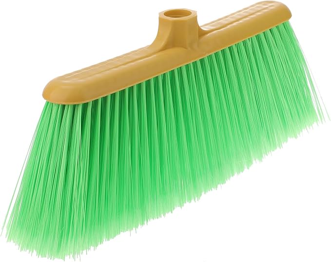 iplusmile Broom Head Replacement 12.59 x 5.90 x 1.57 Inch Plastic – Soft Bristle Heavy-Duty Sweep – for Indoor Kitchen Garage Outdoor Cleaning for Households Pets Commercial Use