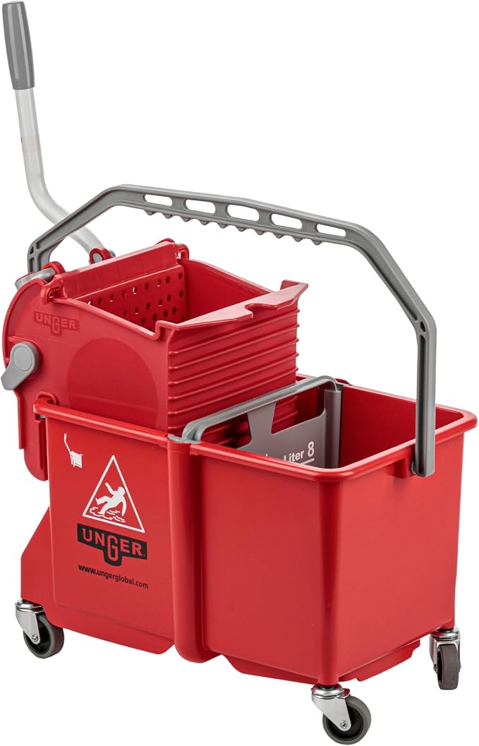 Mop Dual Bucket with Side Wringer, 4 gal.