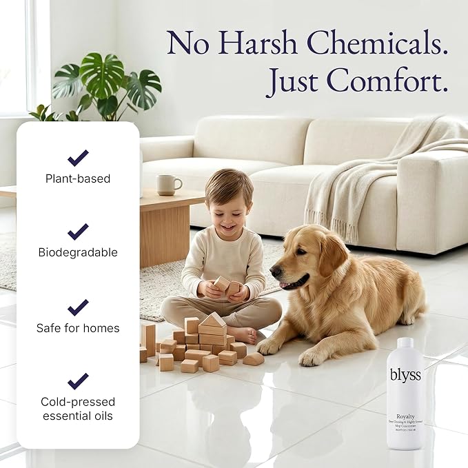 Mop Soap Royalty, Floor Cleaner for Mopping, Luxury Scented Mop Soap, LVP Vinyl Laminate and Hardwood Floor Cleaner Solution, Plant Powered Floor Cleaner