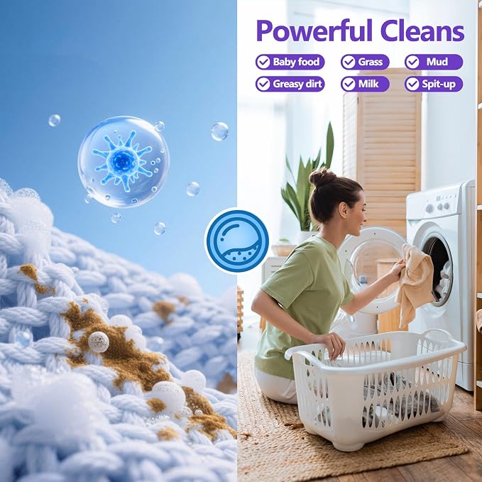 240 Pack Laundry Detergent Pods- 5-in-1 Stain Remover Laundry Soap Pods- Ultra Concentrated,Dissolvable Detergent Pods Bulk for Washing Machines,Lavender Scent