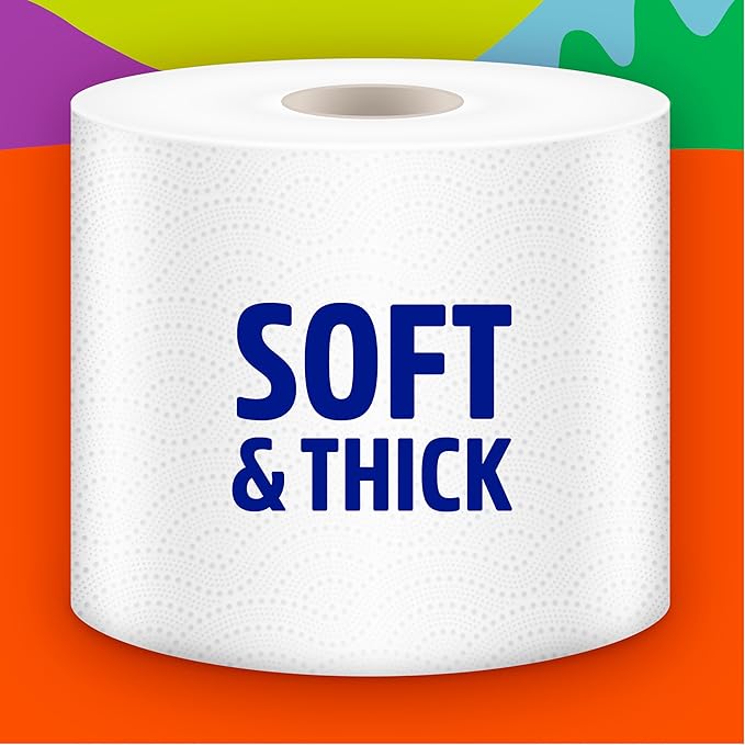 Bonterra Responsibly Sourced 3-Ply Toilet Paper, Soft, Strong, and Plastic-Free, 4 packs of 6 Large Rolls = 24 Large Rolls