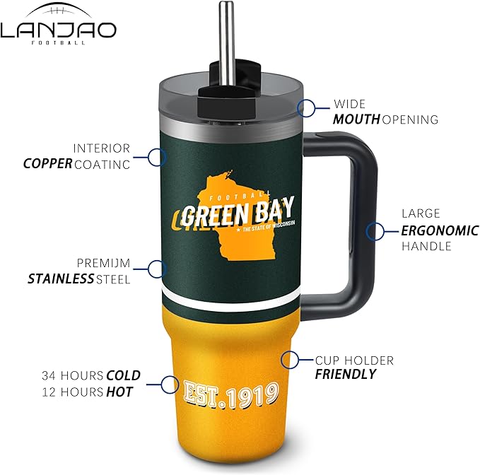 Tumbler 30oz Straight Skinny Portable Handle Car Cups With Anti slip Sleeve Straw Dust Cover, Sports Travel, Stainless Steel Insulated Gifts for Men Women Fans
