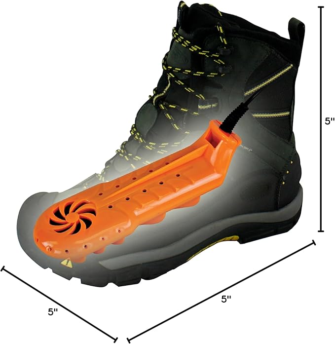 DryGuy Travel Dry DX Boot Dryer and Shoe Dryer, Orange & Black (Pack of 6)