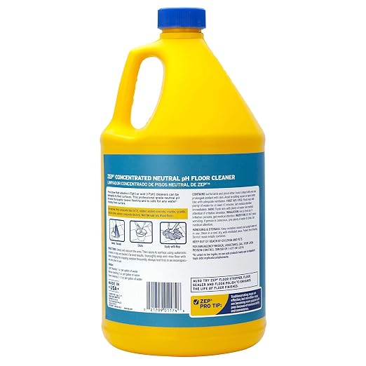 Zep Wet-Look Floor Polish and Neutral Floor Cleaner Bundle - 1 Gallon Each