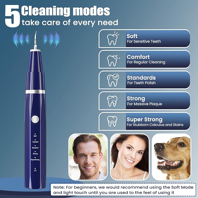 Plaque Remover for Teeth - Tartar Remover for Teeth, Dental Calculus Remover Teeth Cleaning Kit