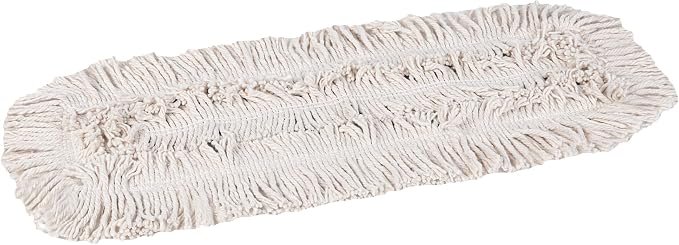 Restaurantware-MOP HEAD ONLY: Clean Tek Professional 24 x 5 Inch Dry Mop Head, 1 For Dusting - Frame Sold Separately, Disposable, Cotton, For Home And Commercial Use