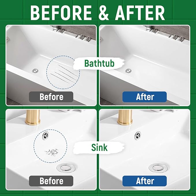 Tub Tile Gloss White Paint Touch Up Paint Kit for Bathtub Porcelain Repair Scratches Cracks Chips on Porcelain Acrylic Enamel Cast Iron Tiles Sinks Countertops Toilets Fiberglass White Gloss
